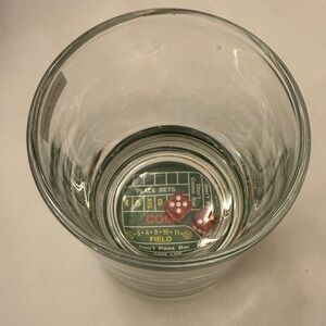 Clear Glass Dice Tumbler